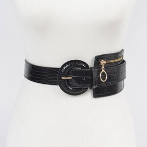 Faux Leather Belt Bag